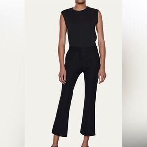Frame Le Crop Mini Boot Pants women's size‎ 14 black office career